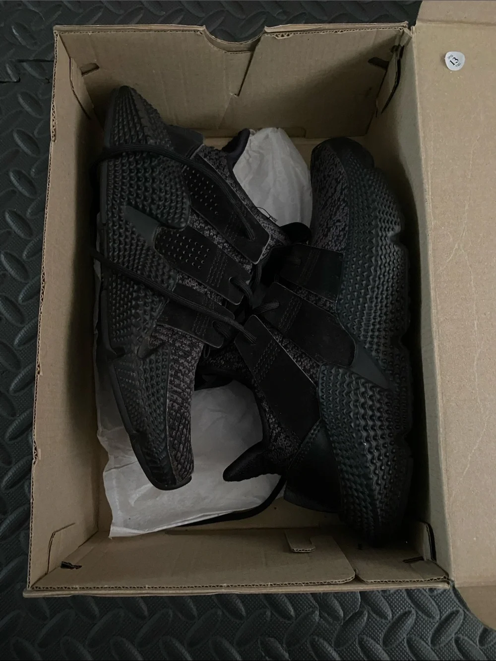 adidas Kids All-Black Knit Lace-Up Sneakers